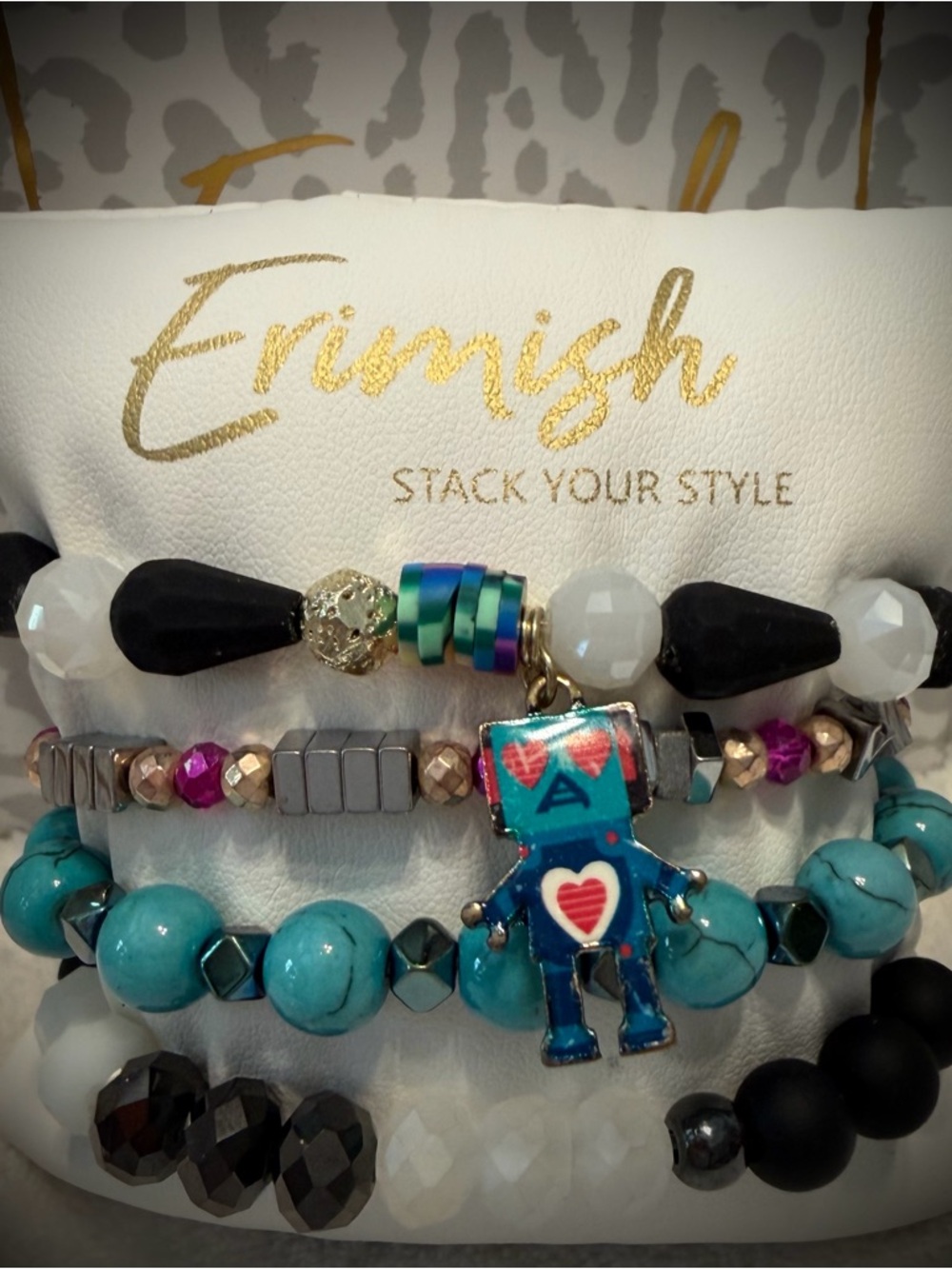 New ERIMISH Bracelets - 4 Pc - Multi - Custom Regular, Kids or Extended Size